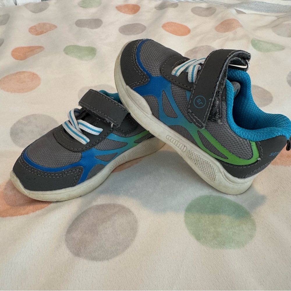Stride Rite 360 Toddler Shoes - Size 5, Ryne Sneaker, blue/grey/green